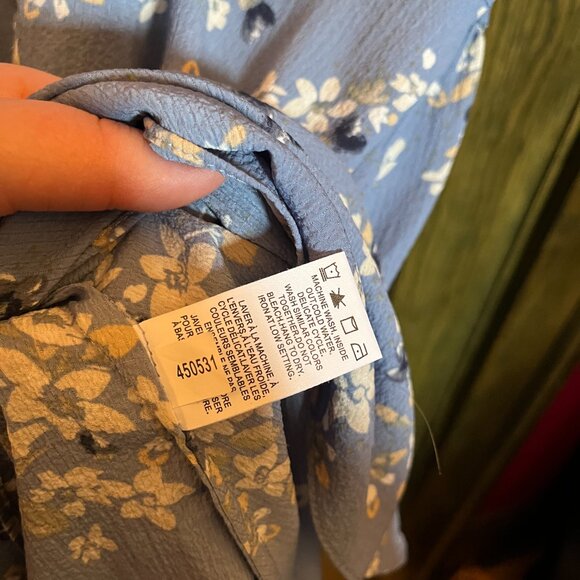 RW&CO Blue Floral Dress (XL) - Picture 4 of 4